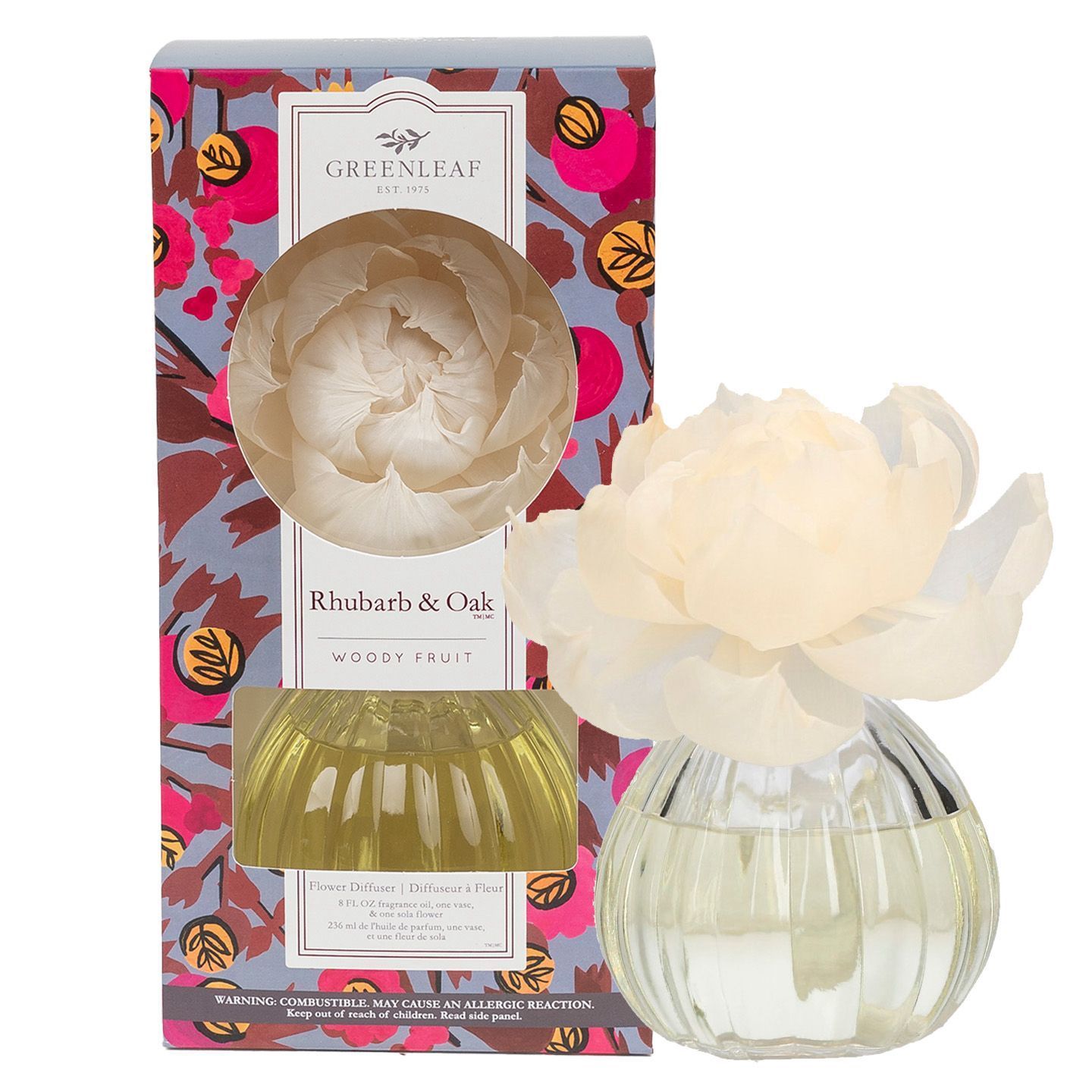FLOWER DIFFUSER RHUBARB & OAK