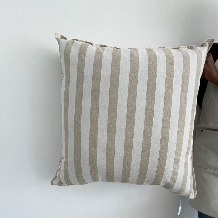 OXFORD STRIPED NUDE PURE LINEN