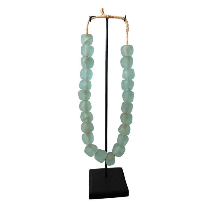 GHANA GLASS BEADS AND STAND SET